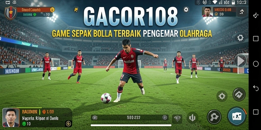 Gameplay seru dalam GACOR108 dengan aksi sepak bola yang mendebarkan.