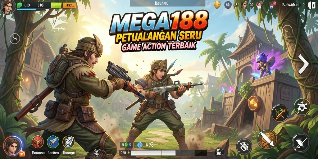 Tampilan seru dari gameplay MEGA188 yang memukau.