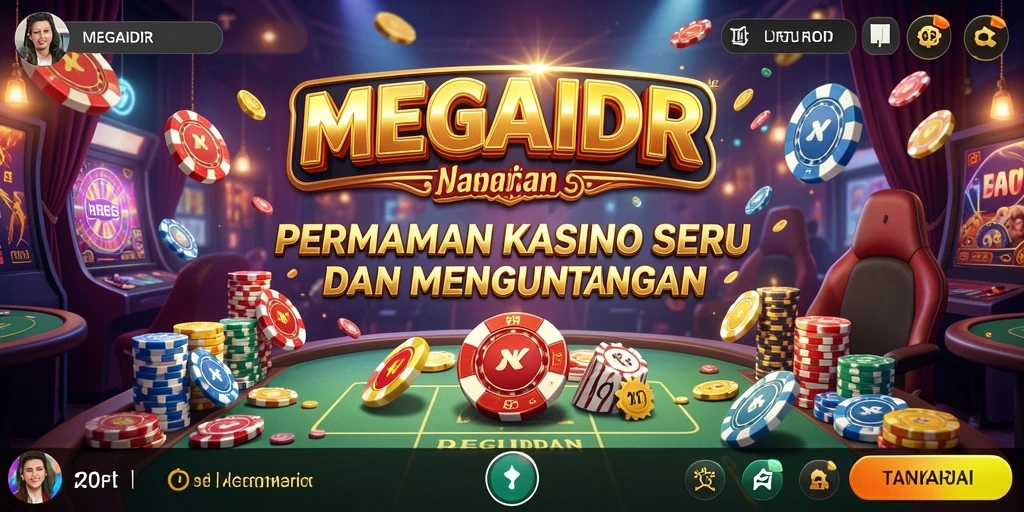 Screenshot gameplay MEGAIDR yang mendebarkan dan seru.