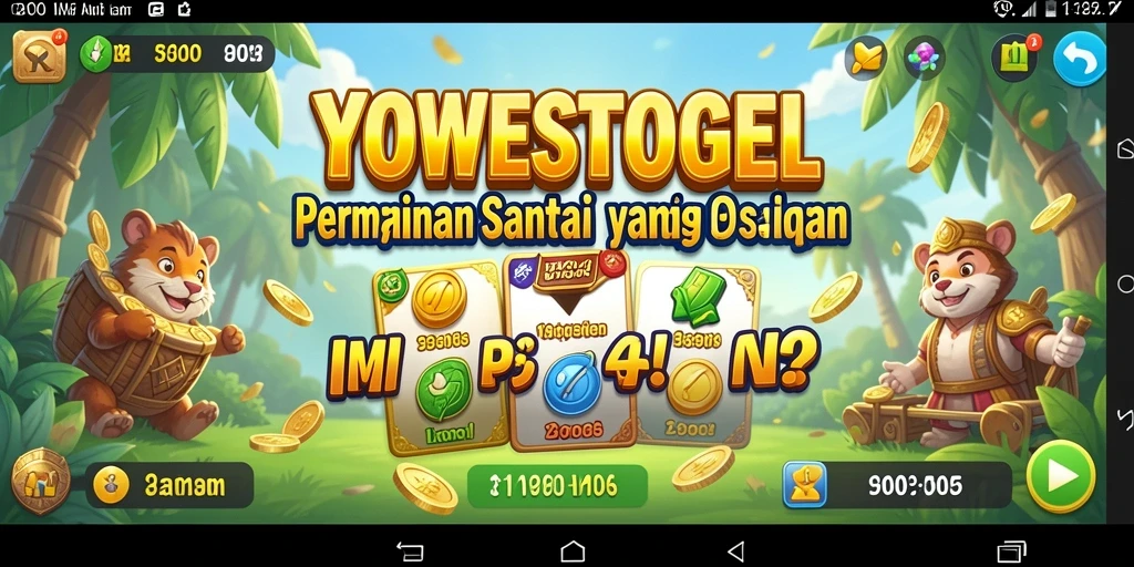 Tampilan gameplay YOWESTOGEL yang seru dan menghibur.